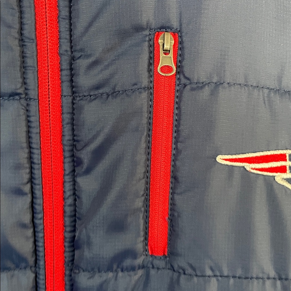 NFL Women's New England Patriots Navy Logo Insulated Full-Zip Puffer Jacket M - Picture 4 of 9